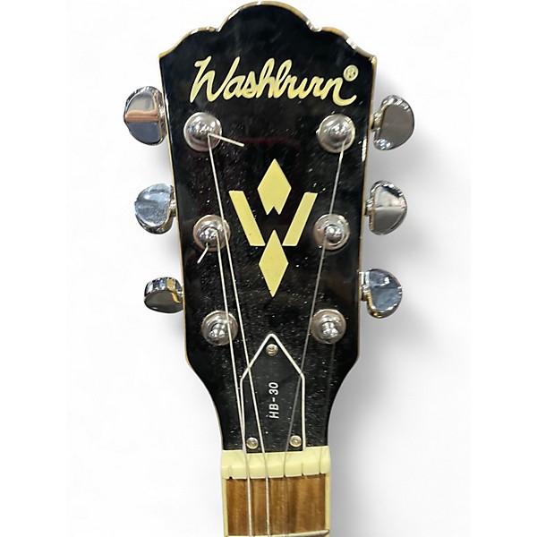 Used Washburn HB30 Natural Hollow Body Electric Guitar