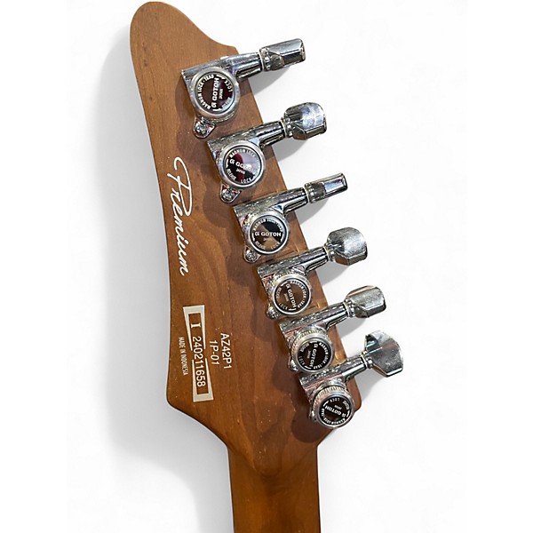 Used Ibanez AZ42P1 PRUSSIAN BLUE METALLIC Solid Body Electric Guitar