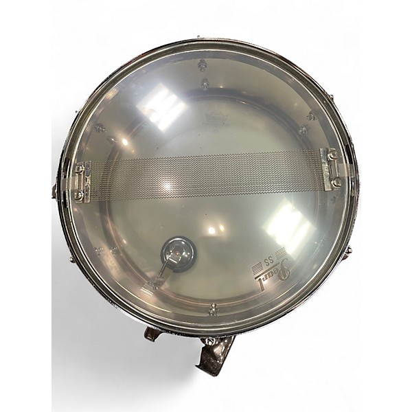 Used Pearl 14in STEEL SHELL SNARE STEEL Drum