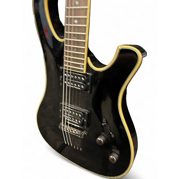 Used Schecter Guitar Research BLACKJACK Black Solid Body Electric Guitar