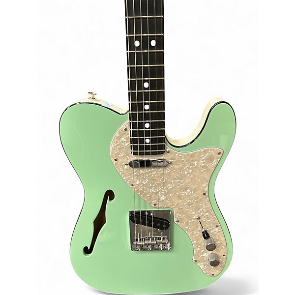 Used Fender TWO TONE TELECASTER THINLINE Surf Green Hollow Body Electric Guitar