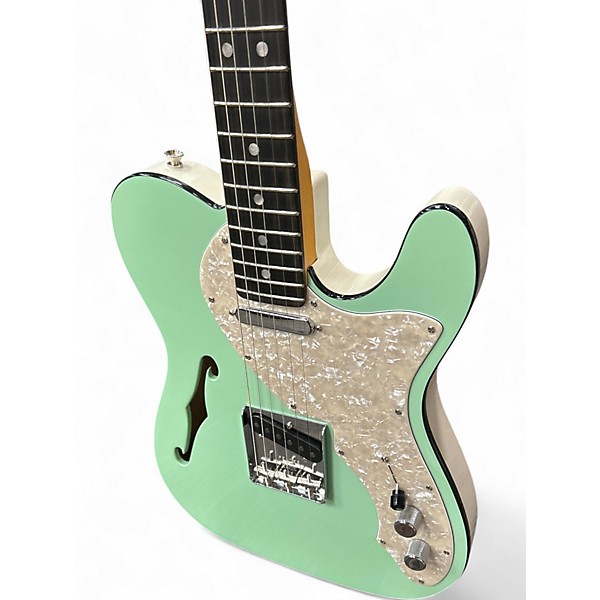 Used Fender TWO TONE TELECASTER THINLINE Surf Green Hollow Body Electric Guitar