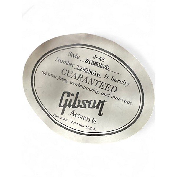 Used Gibson J45 Standard SUNBURST Acoustic Electric Guitar