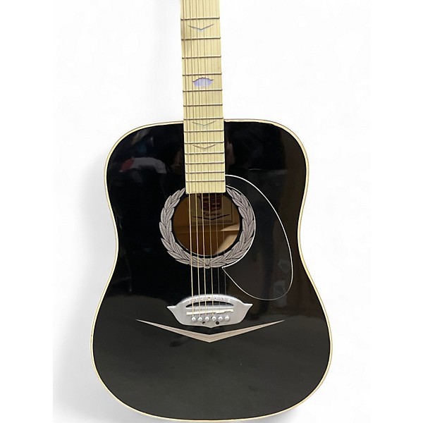 Used Esteban Eldorado Black and White Acoustic Electric Guitar