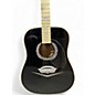 Used Esteban Eldorado Black and White Acoustic Electric Guitar