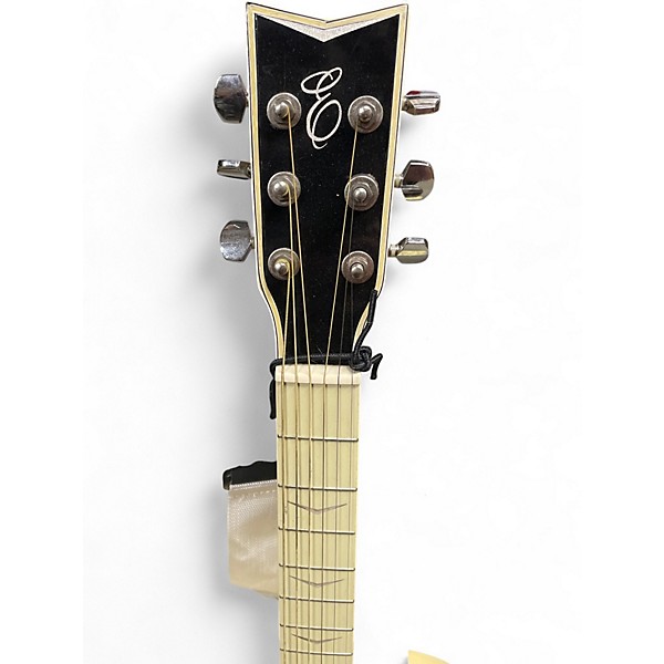 Used Esteban Eldorado Black and White Acoustic Electric Guitar