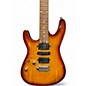 Used Harley Benton FUSION 3 HSH FLAMED BENGAL BURST Solid Body Electric Guitar