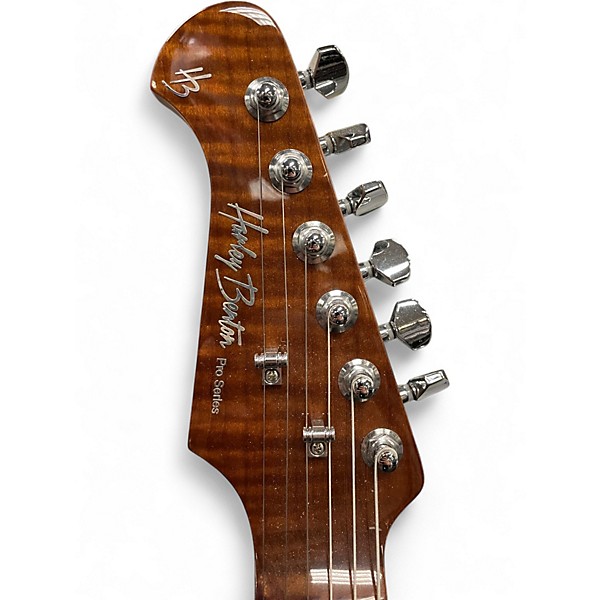 Used Harley Benton FUSION 3 HSH FLAMED BENGAL BURST Solid Body Electric Guitar