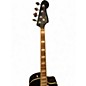 Used Fender Kingman Acoustic Electric Bass Black and Gold Acoustic Bass Guitar