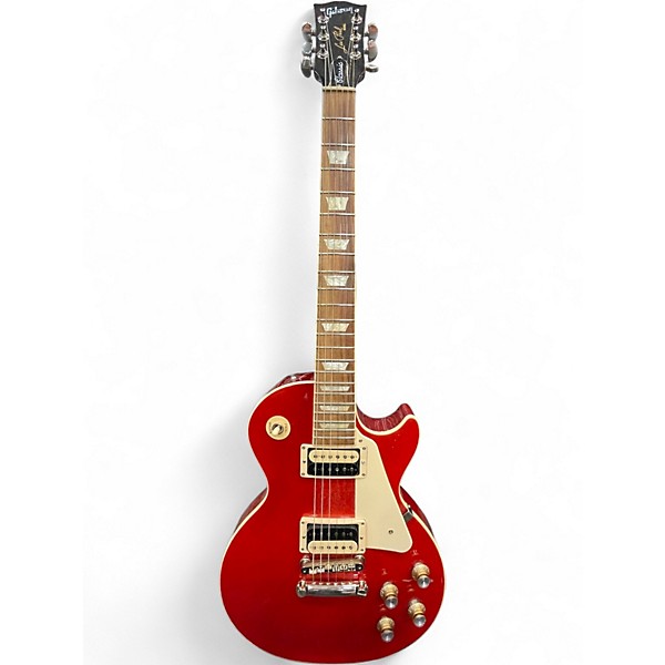 Used Gibson Les Paul Classic Trans Red Solid Body Electric Guitar