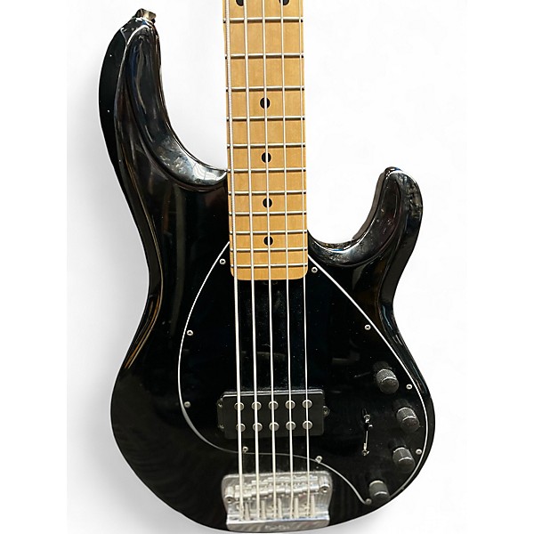 Used Ernie Ball Music Man Stingray 5 String Black Electric Bass Guitar
