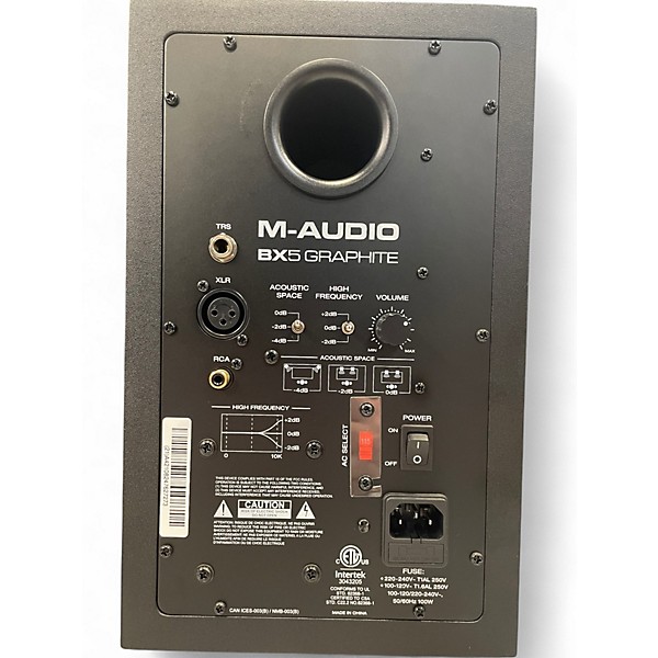 Used M-Audio BX5 Graphite Pair Powered Monitor