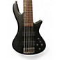 Used Schecter Guitar Research Stiletto Studio 6 String Trans Black Electric Bass Guitar