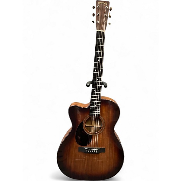 Used Martin OMC16GTE Left Handed Ambertone Acoustic Electric Guitar