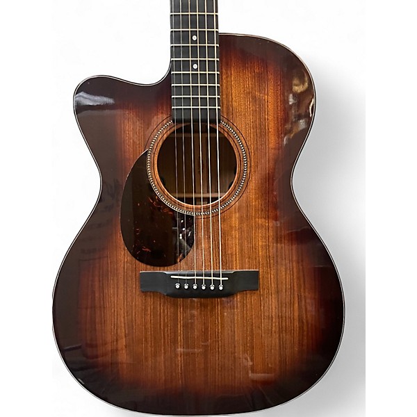 Used Martin OMC16GTE Left Handed Ambertone Acoustic Electric Guitar