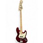 Used Squier Affinity Jazz Bass Candy Apple Red Electric Bass Guitar thumbnail