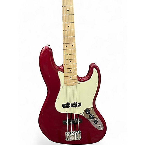 Used Squier Affinity Jazz Bass Candy Apple Red Electric Bass Guitar