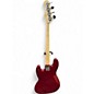Used Squier Affinity Jazz Bass Candy Apple Red Electric Bass Guitar