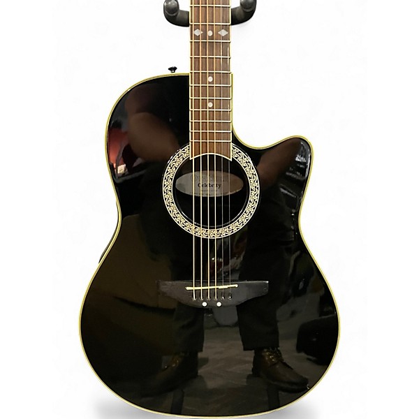 Used Ovation CC057 Celebrity Black Acoustic Electric Guitar