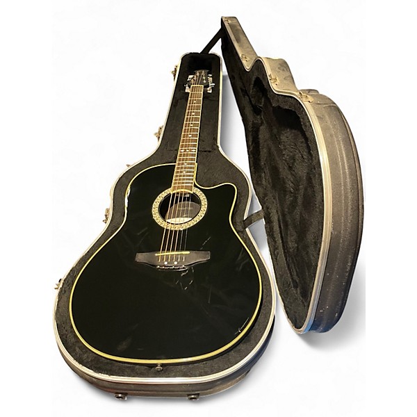 Used Ovation CC057 Celebrity Black Acoustic Electric Guitar