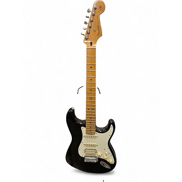 Used Fender PLAYER II STRATOCASTER HSS Black and White Solid Body Electric Guitar