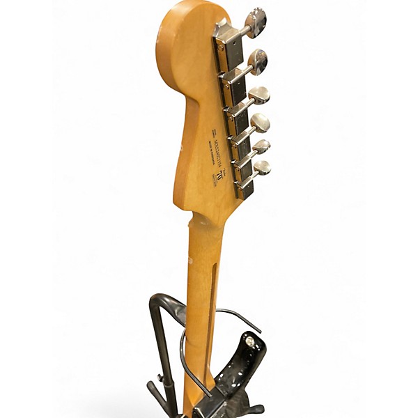 Used Fender PLAYER II STRATOCASTER HSS Black and White Solid Body Electric Guitar