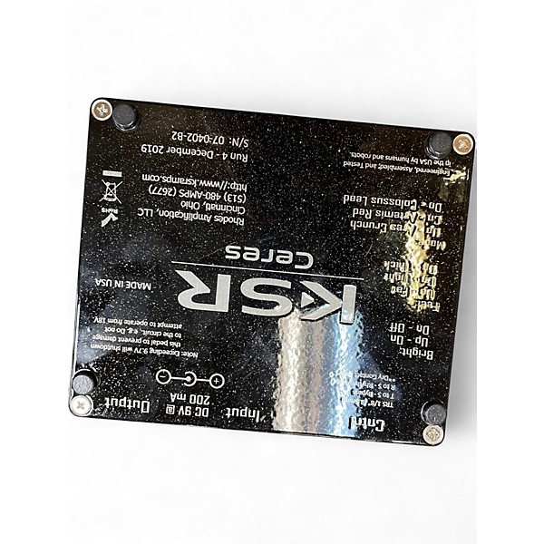 Used Ksr CERES 3 CHANNEL PREAMP Effect Pedal