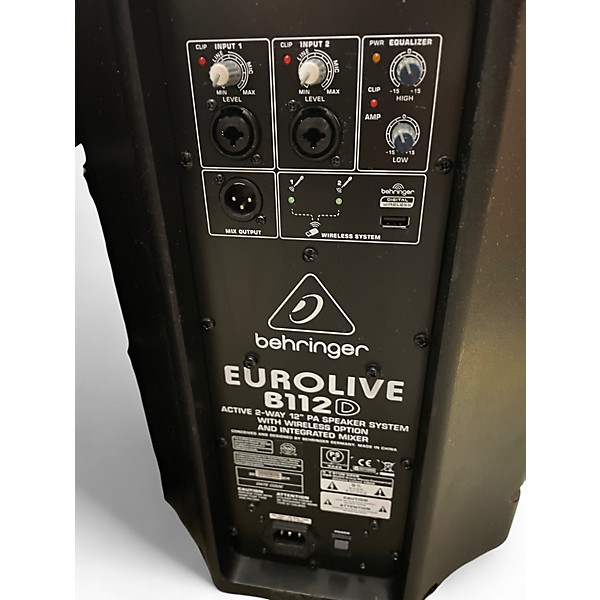 Used Behringer Eurolive B112W PAIR Powered Speaker