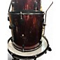 Used Gammon Percussion 4 Piece SHELL PACK Wine Red Drum Kit