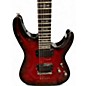 Used Schecter Guitar Research Demon 6 Red Solid Body Electric Guitar