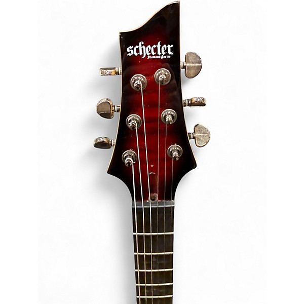 Used Schecter Guitar Research Demon 6 Red Solid Body Electric Guitar