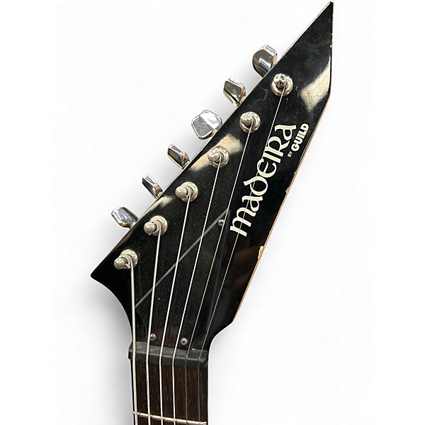 Used Madeira (by Guild) Mad Axe Black Solid Body Electric Guitar