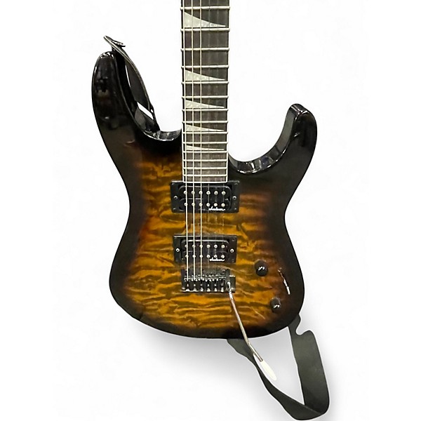 Used Jackson dinky dkq 2pt Tiger Eye Solid Body Electric Guitar
