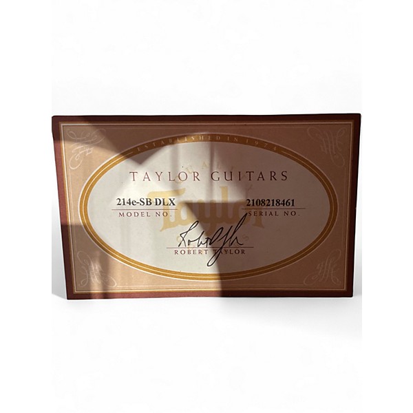 Used Taylor 214E DELUXE SUN BURST Acoustic Electric Guitar