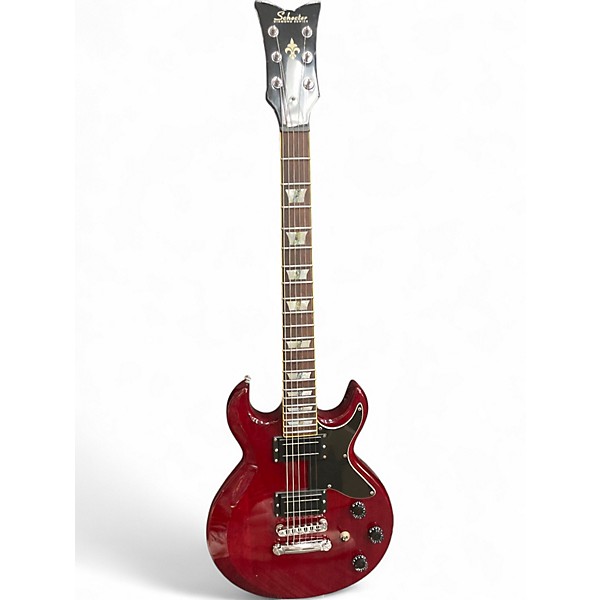 Used Schecter Guitar Research S1 DIAMOND SERIES CHERRY Solid Body Electric Guitar