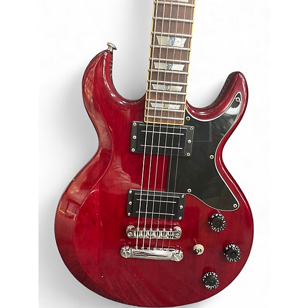 Used Schecter Guitar Research S1 DIAMOND SERIES CHERRY Solid Body Electric Guitar