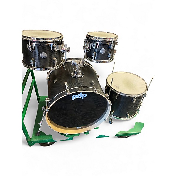 Used PDP by DW 6 Piece Concept Series CARBON FIBER Drum Kit