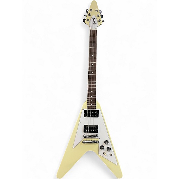 Used 2023 Gibson 70'S FLYING V Classic White Solid Body Electric Guitar