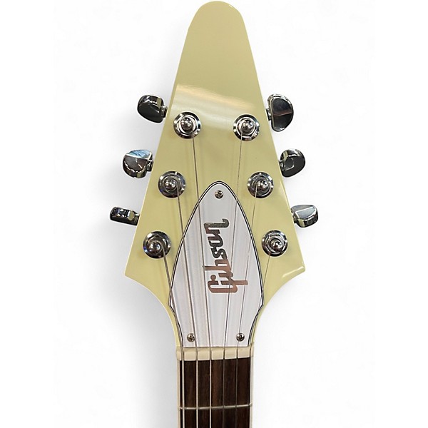 Used 2023 Gibson 70'S FLYING V Classic White Solid Body Electric Guitar