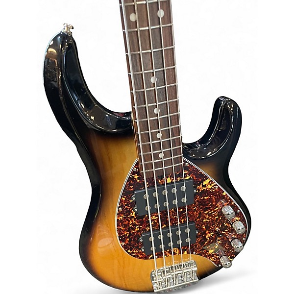 Used Ernie Ball Music Man Stingray 5 HH Burnt Ends Electric Bass Guitar