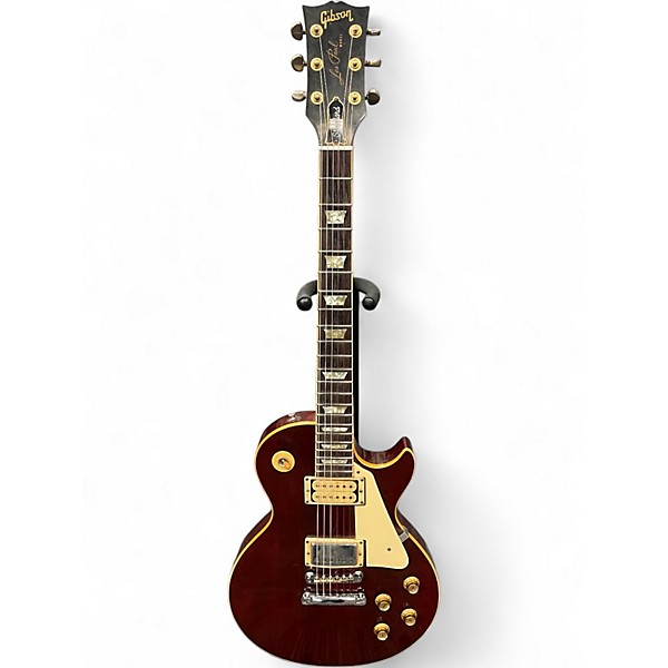 Vintage 1976 Gibson Les Paul Deluxe Wine Red Solid Body Electric Guitar