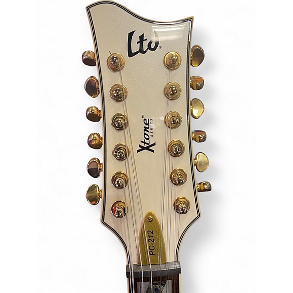 Used ESP Pc-212 Cream Hollow Body Electric Guitar