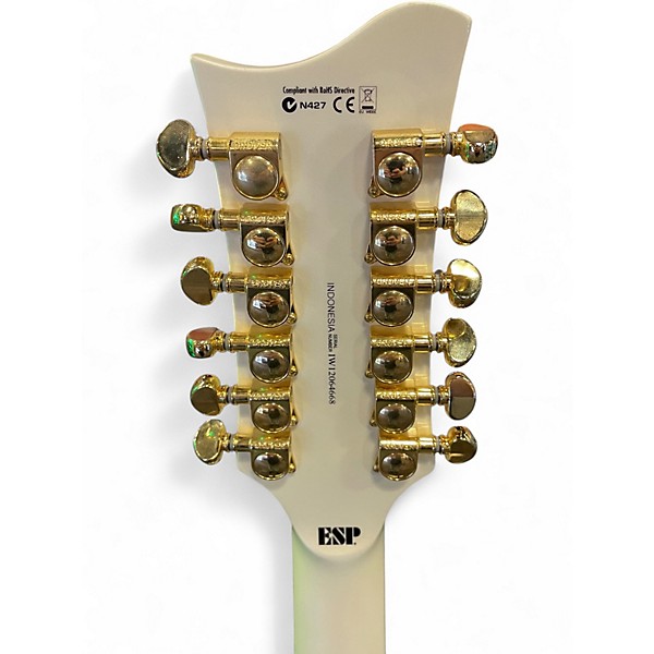 Used ESP Pc-212 Cream Hollow Body Electric Guitar