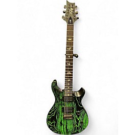 Used PRS SWAMP ASH CE SANDBLASTED SANDBLAST GREEN Solid Body Electric Guitar