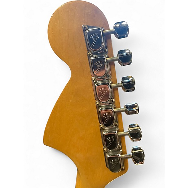 Vintage 1977 Fender Mustang Sunburst Solid Body Electric Guitar