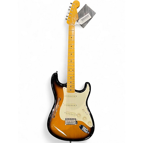 Used Fender EJ THINLINE STRAT 2 Color Sunburst Hollow Body Electric Guitar