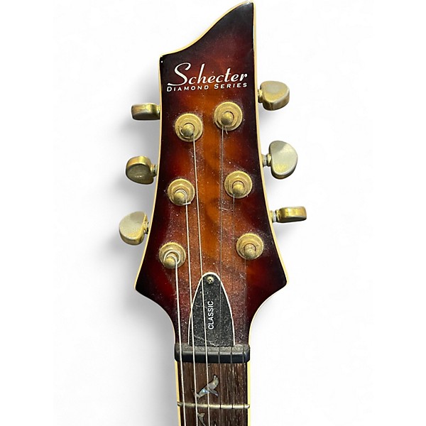 Used Schecter Guitar Research C1 Classic Amber Solid Body Electric Guitar