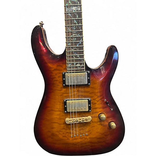 Used Schecter Guitar Research C1 Classic Amber Solid Body Electric Guitar