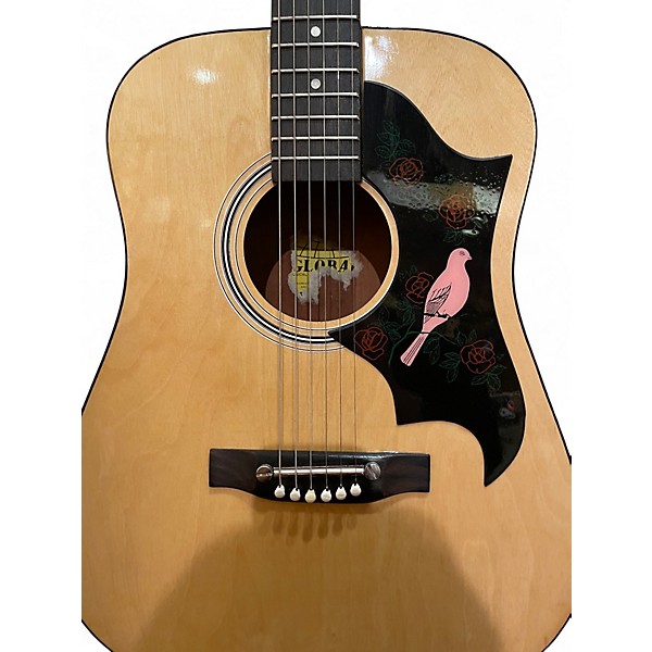Used Global 204 Natural Acoustic Guitar