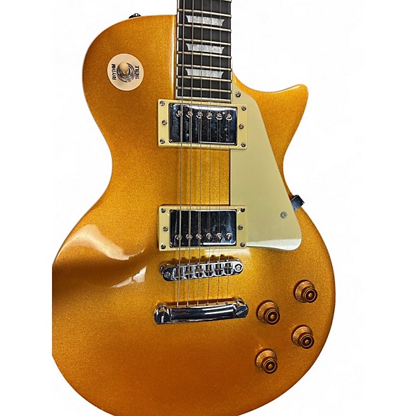 Used Lyx Pro Gold Top Solid Body Electric Guitar